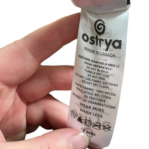 Ostrya Down Filled Puffer Vest Small S Neon Yellow Quilted Zip Up Mens Packable - Picture 6 of 6